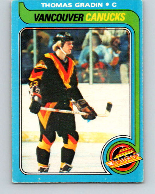 1979-80 O-Pee-Chee #53 Thomas Gradin  RC Rookie Vancouver Canucks  V17233