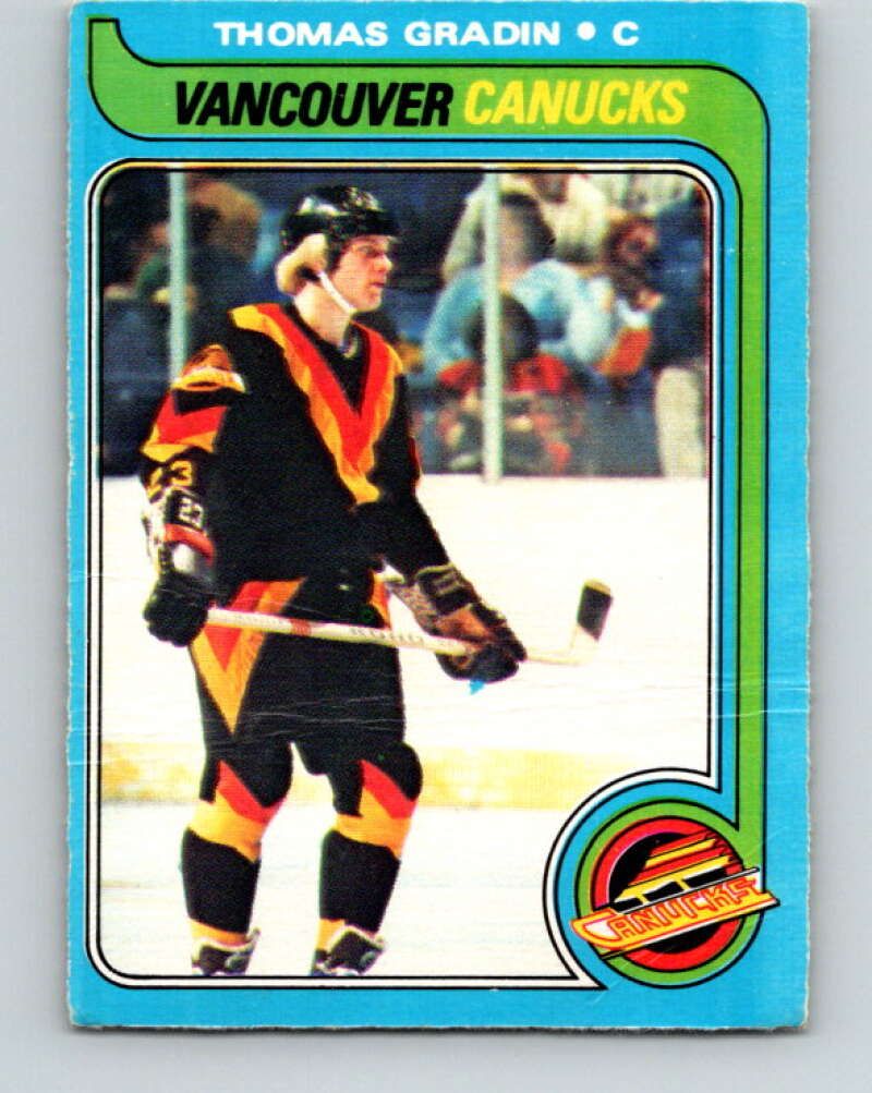 1979-80 O-Pee-Chee #53 Thomas Gradin  RC Rookie Vancouver Canucks  V17234