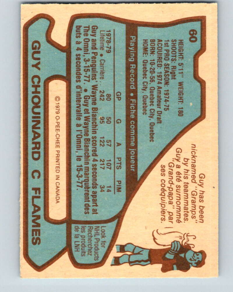 1979-80 O-Pee-Chee #60 Guy Chouinard  Atlanta Flames  V17286