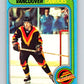 1979-80 O-Pee-Chee #76 Dennis Kearns  Vancouver Canucks  V17419