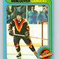 1979-80 O-Pee-Chee #76 Dennis Kearns  Vancouver Canucks  V17420