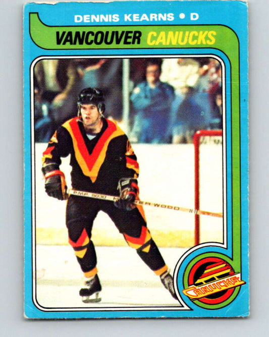 1979-80 O-Pee-Chee #76 Dennis Kearns  Vancouver Canucks  V17421
