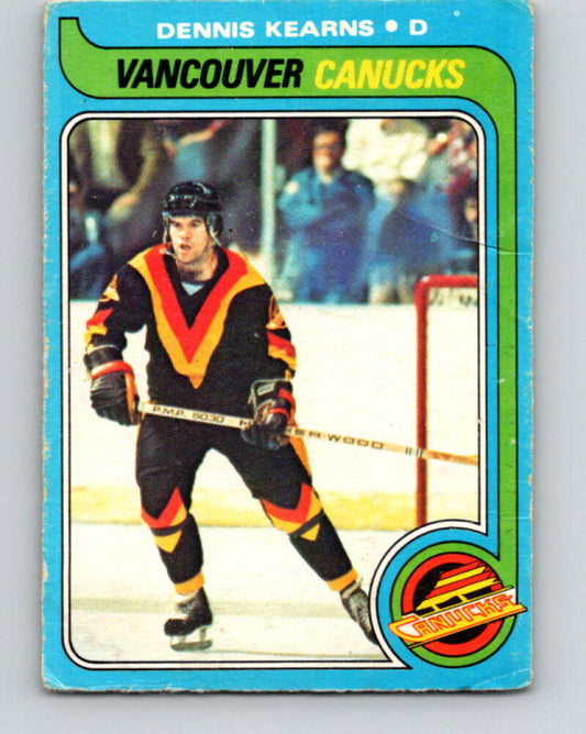 1979-80 O-Pee-Chee #76 Dennis Kearns  Vancouver Canucks  V17422