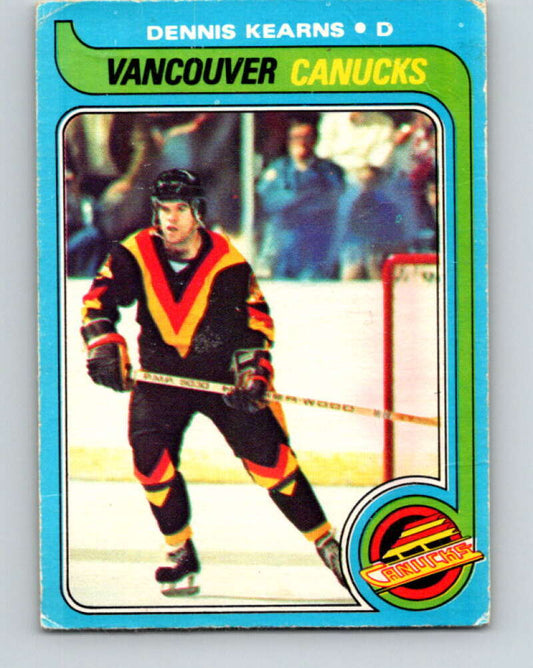 1979-80 O-Pee-Chee #76 Dennis Kearns  Vancouver Canucks  V17423