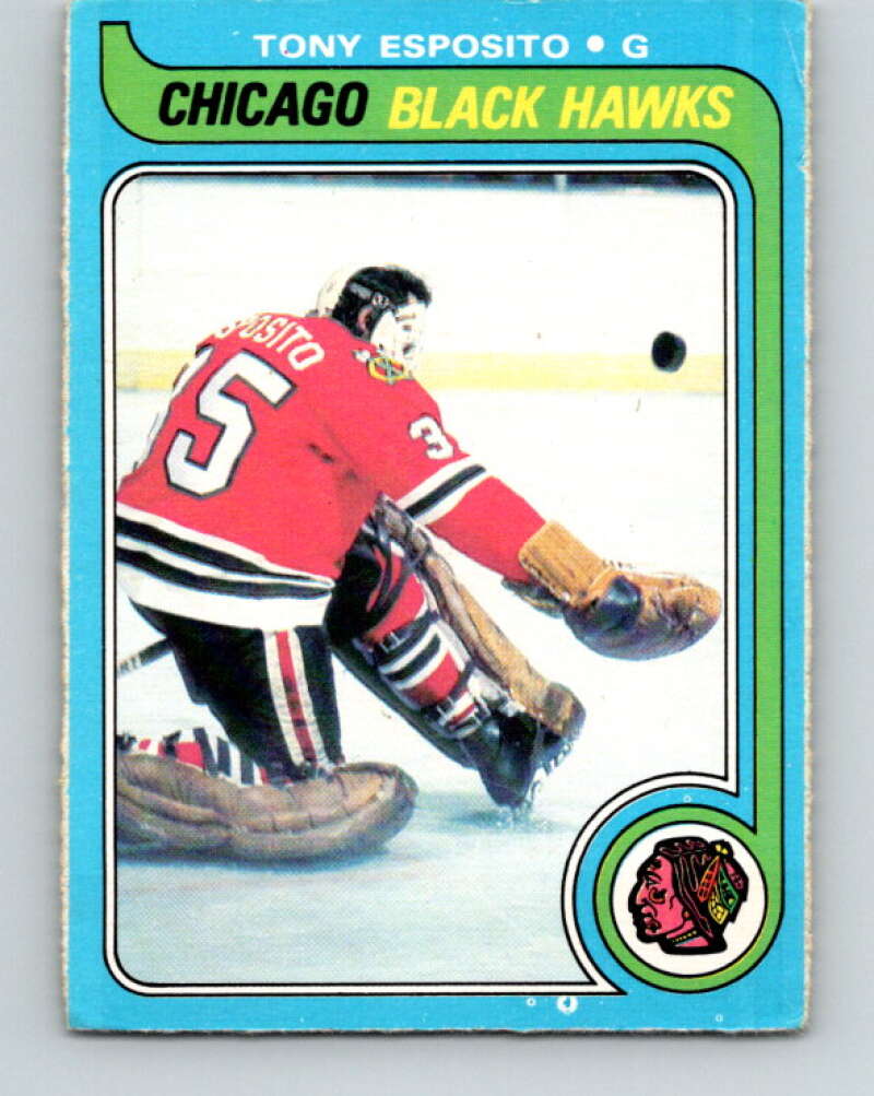 1979-80 O-Pee-Chee #80 Tony Esposito  Chicago Blackhawks  V17453