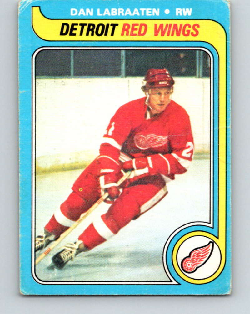 1979-80 O-Pee-Chee #92 Dan Labraaten  Detroit Red Wings  V17556