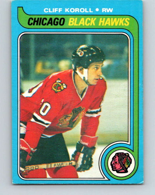 1979-80 O-Pee-Chee #102 Cliff Koroll  Chicago Blackhawks  V17654