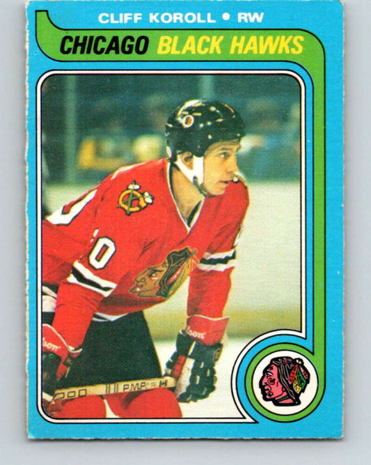 1979-80 O-Pee-Chee #102 Cliff Koroll  Chicago Blackhawks  V17656