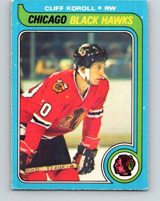 1979-80 O-Pee-Chee #102 Cliff Koroll  Chicago Blackhawks  V17657