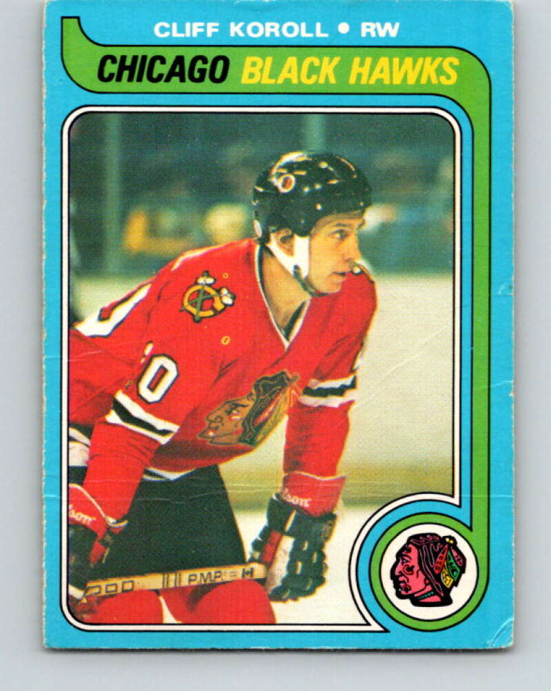 1979-80 O-Pee-Chee #102 Cliff Koroll  Chicago Blackhawks  V17659