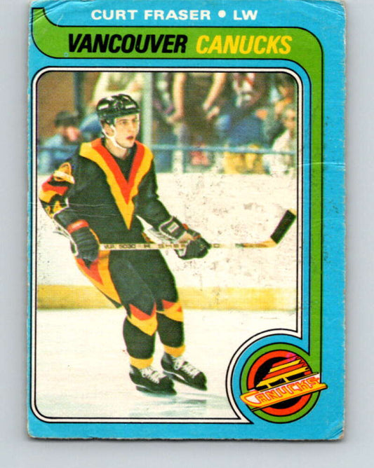 1979-80 O-Pee-Chee #117 Curt Fraser  RC Rookie Vancouver Canucks  V17793