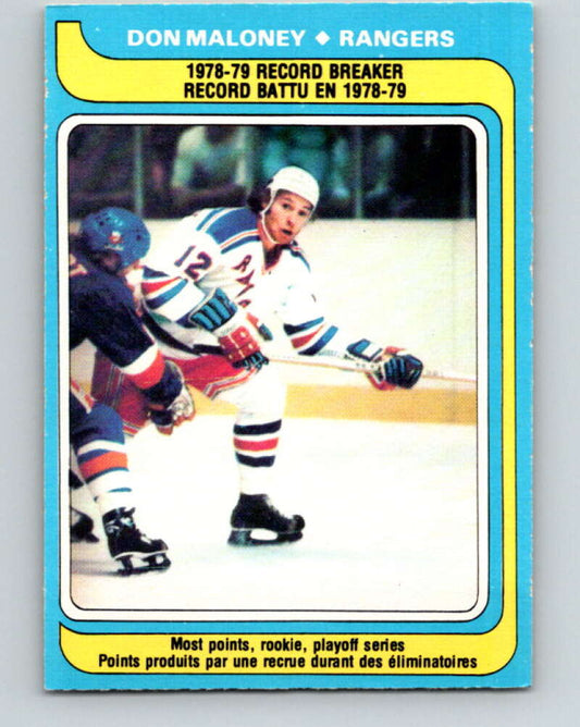 1979-80 O-Pee-Chee #162 Don Maloney RB  New York Rangers  V18201