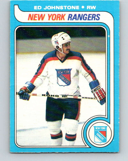 1979-80 O-Pee-Chee #179 Ed Johnstone  RC Rookie New York Rangers  V18388