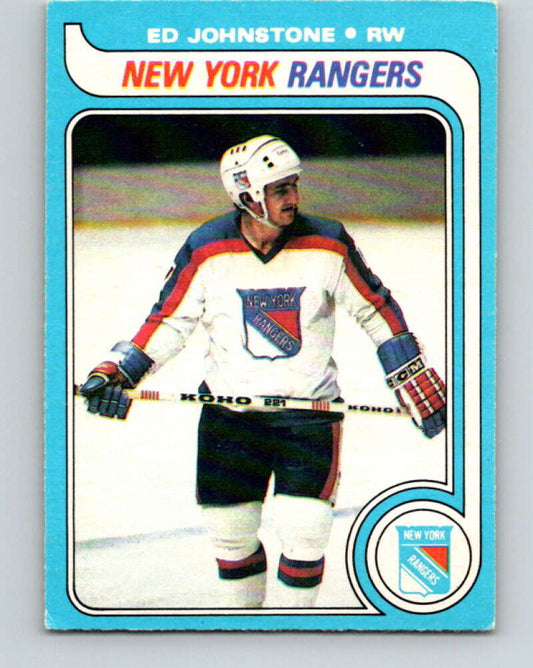 1979-80 O-Pee-Chee #179 Ed Johnstone  RC Rookie New York Rangers  V18389