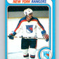 1979-80 O-Pee-Chee #179 Ed Johnstone  RC Rookie New York Rangers  V18391