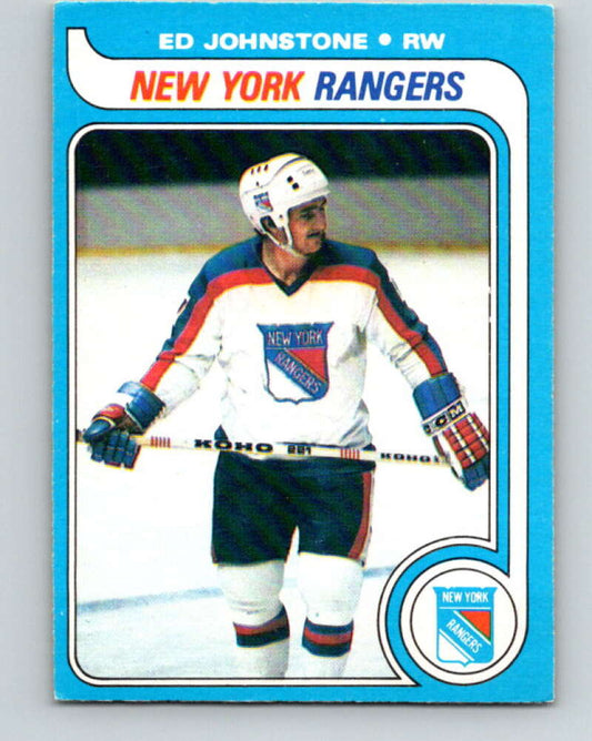 1979-80 O-Pee-Chee #179 Ed Johnstone  RC Rookie New York Rangers  V18391