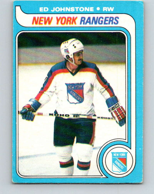 1979-80 O-Pee-Chee #179 Ed Johnstone  RC Rookie New York Rangers  V18394