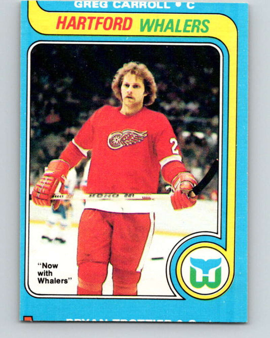1979-80 O-Pee-Chee #184 Greg Carroll  RC Rookie Hartford Whalers  V18446