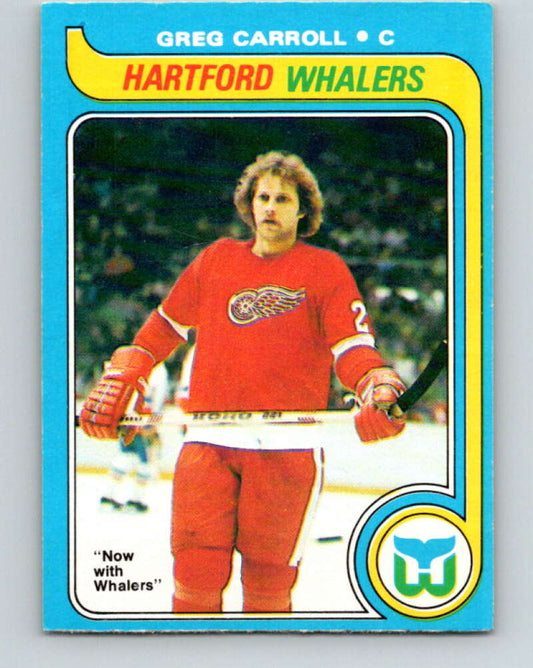 1979-80 O-Pee-Chee #184 Greg Carroll  RC Rookie Hartford Whalers  V18448
