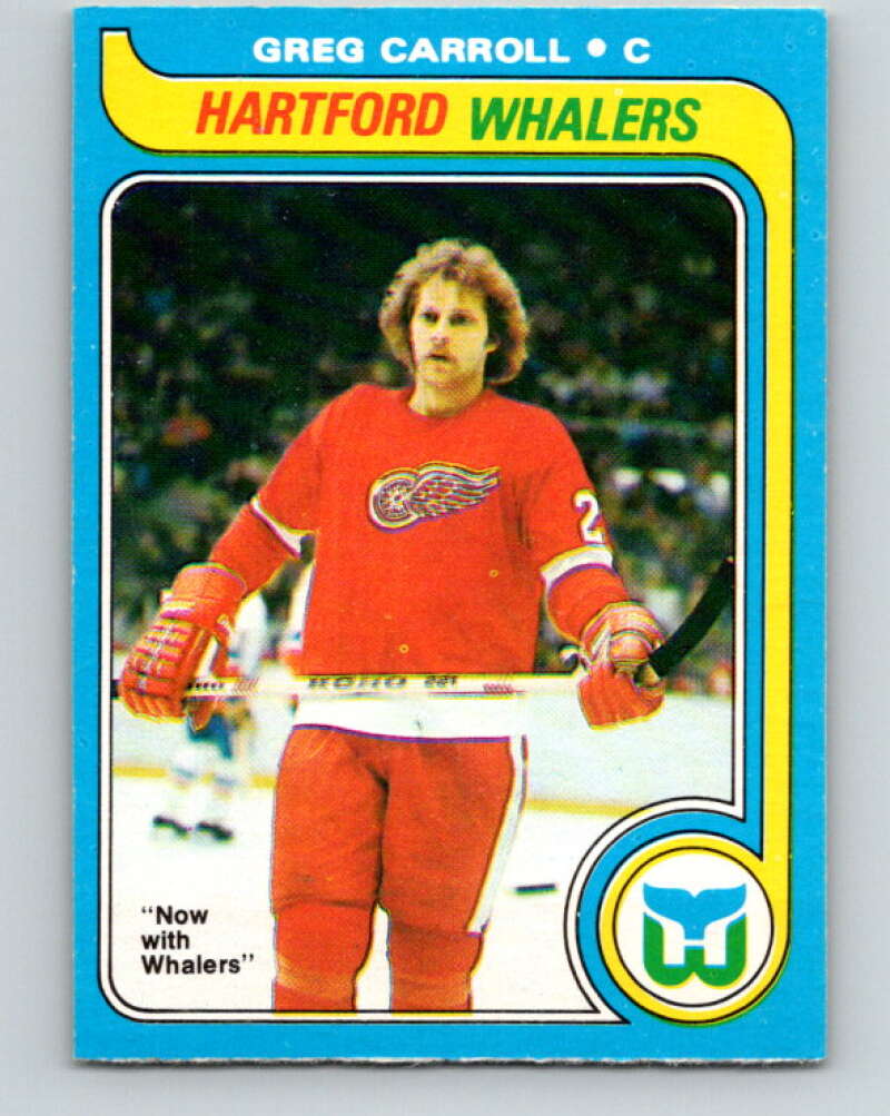 1979-80 O-Pee-Chee #184 Greg Carroll  RC Rookie Hartford Whalers  V18449