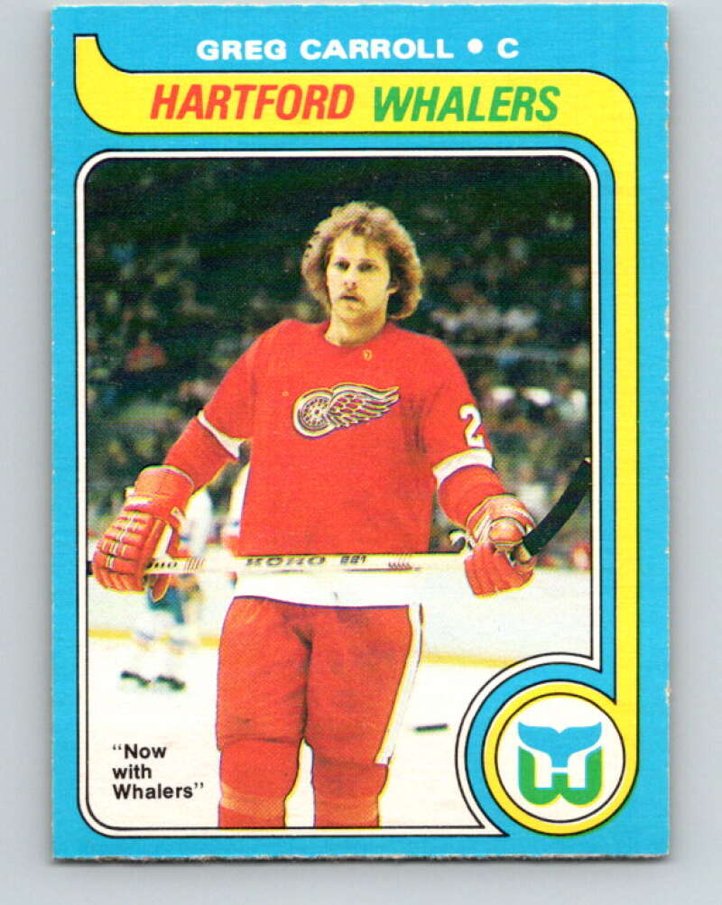 1979-80 O-Pee-Chee #184 Greg Carroll  RC Rookie Hartford Whalers  V18450