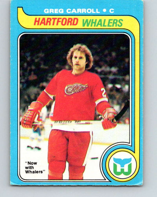 1979-80 O-Pee-Chee #184 Greg Carroll  RC Rookie Hartford Whalers  V18456