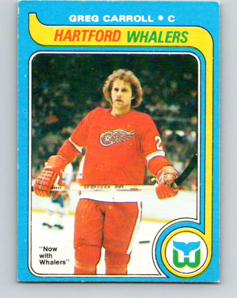 1979-80 O-Pee-Chee #184 Greg Carroll  RC Rookie Hartford Whalers  V18457
