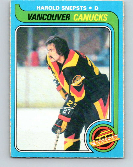 1979-80 O-Pee-Chee #186 Harold Snepsts  Vancouver Canucks  V18462
