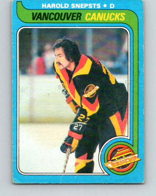 1979-80 O-Pee-Chee #186 Harold Snepsts  Vancouver Canucks  V18465