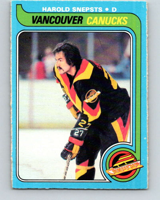1979-80 O-Pee-Chee #186 Harold Snepsts  Vancouver Canucks  V18466