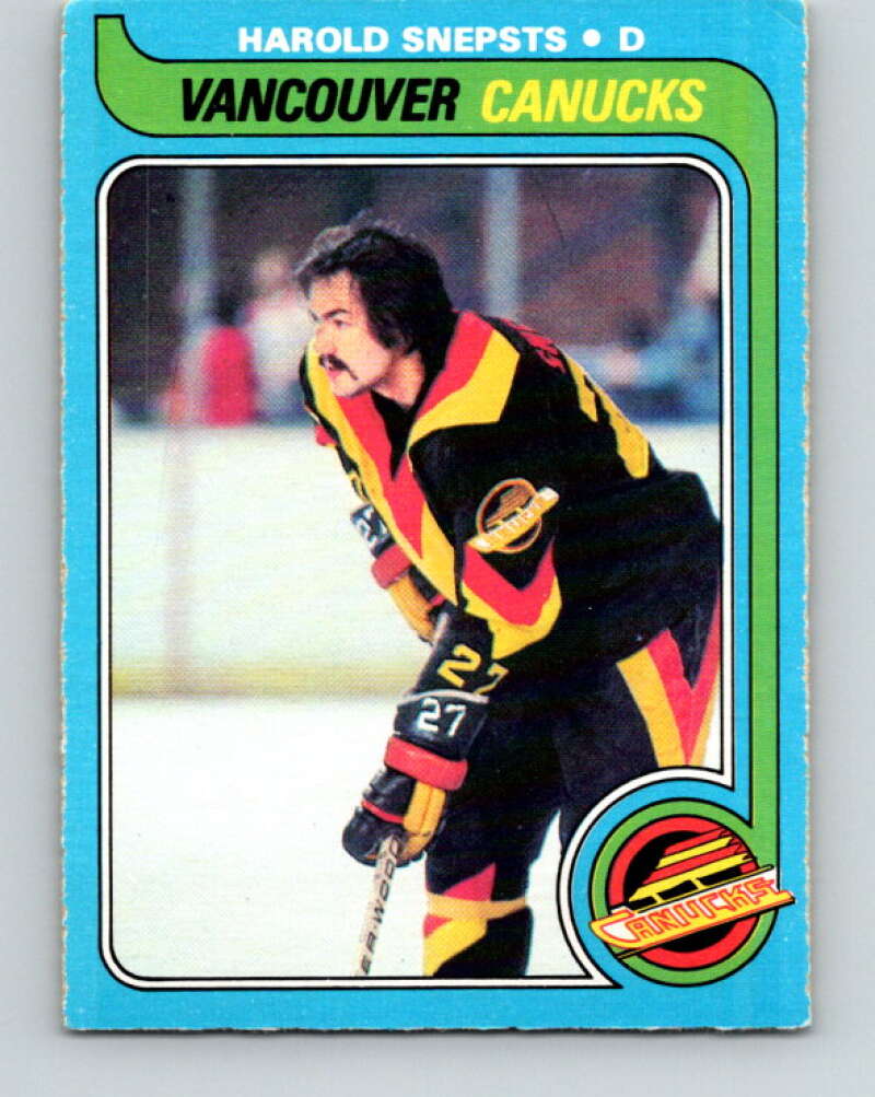 1979-80 O-Pee-Chee #186 Harold Snepsts  Vancouver Canucks  V18467