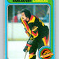 1979-80 O-Pee-Chee #186 Harold Snepsts  Vancouver Canucks  V18469