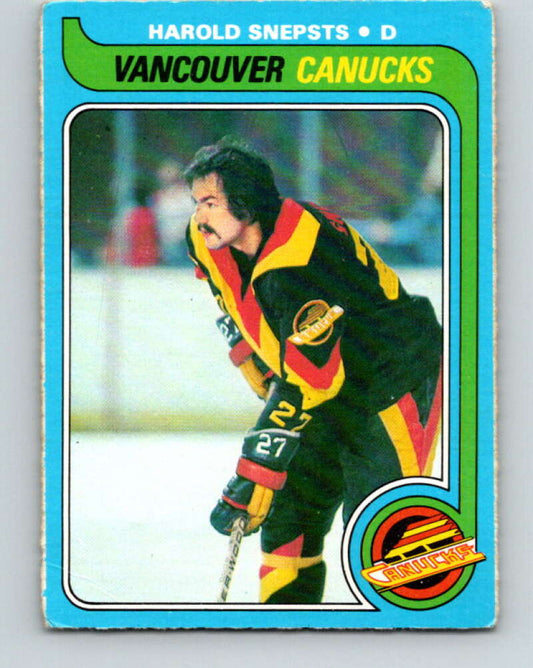 1979-80 O-Pee-Chee #186 Harold Snepsts  Vancouver Canucks  V18469