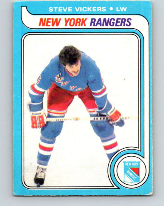 1979-80 O-Pee-Chee #195 Steve Vickers  New York Rangers  V18561