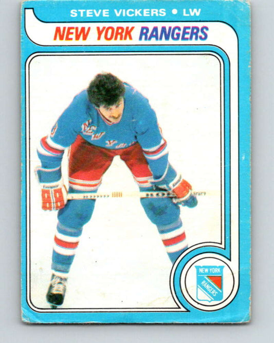 1979-80 O-Pee-Chee #195 Steve Vickers  New York Rangers  V18562
