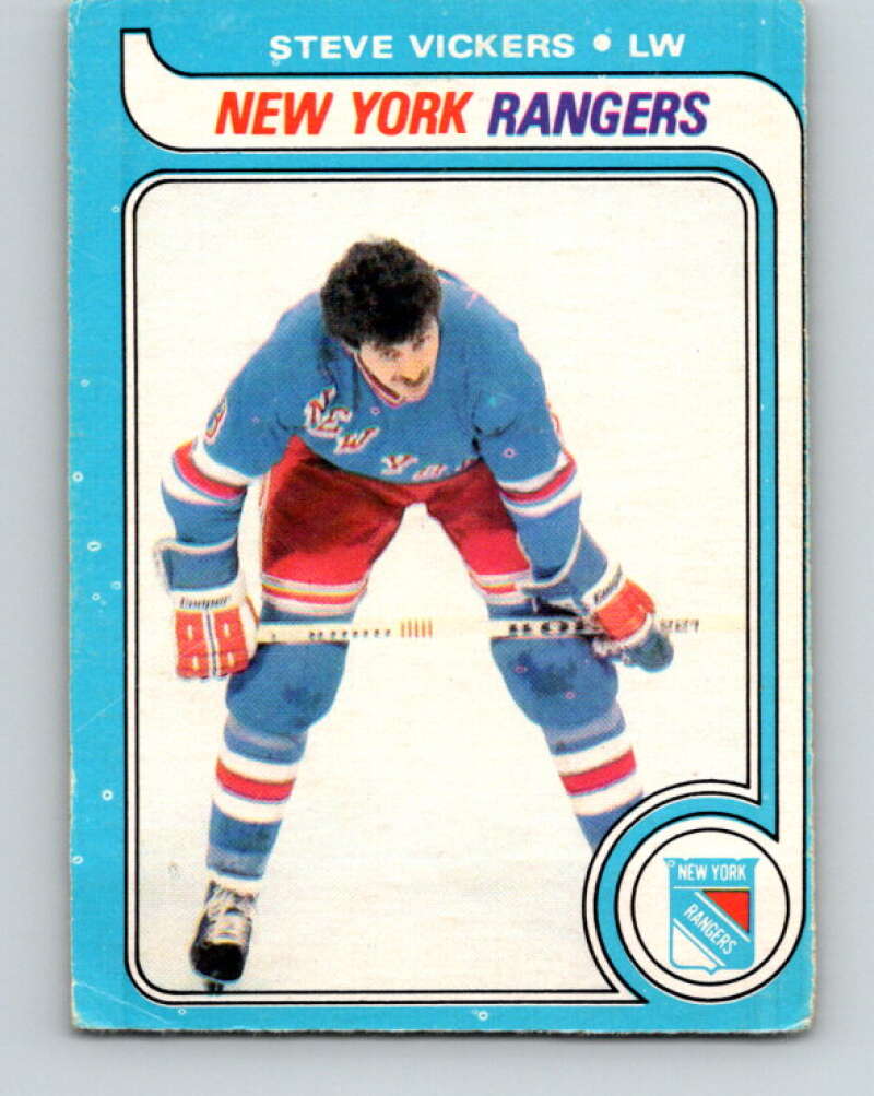 1979-80 O-Pee-Chee #195 Steve Vickers  New York Rangers  V18565