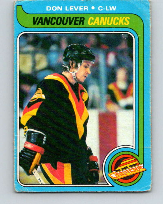 1979-80 O-Pee-Chee #203 Don Lever  Vancouver Canucks  V18659