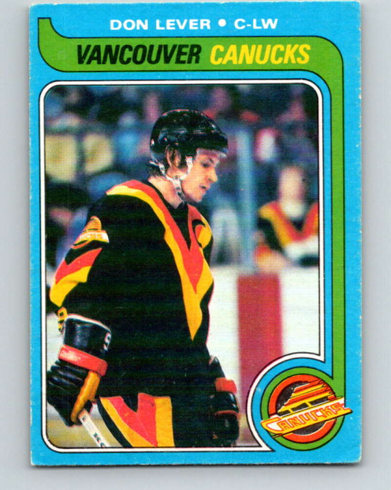 1979-80 O-Pee-Chee #203 Don Lever  Vancouver Canucks  V18662