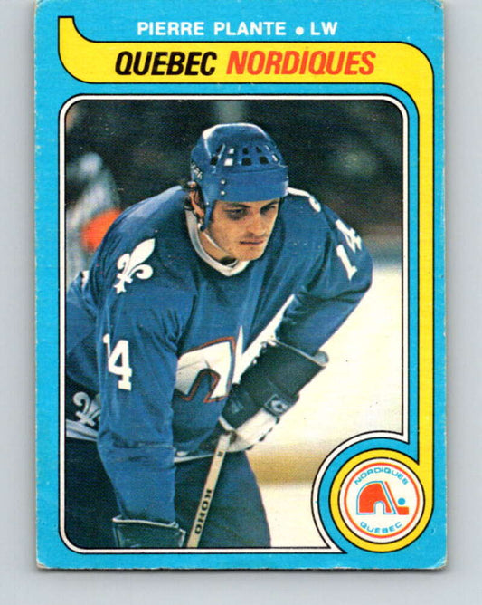 1979-80 O-Pee-Chee #275 Pierre Plante  Quebec Nordiques  V19370