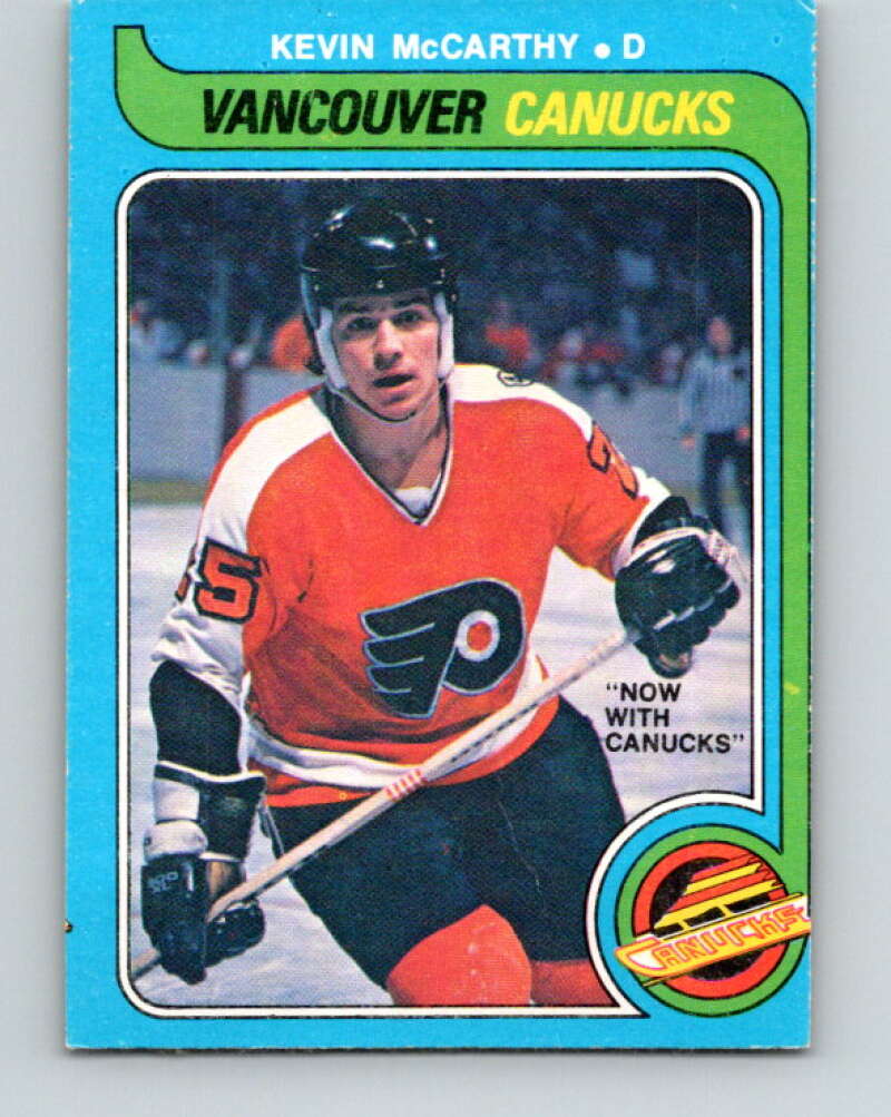 1979-80 O-Pee-Chee #287 Kevin McCarthy  RC Rookie Canucks  V19497