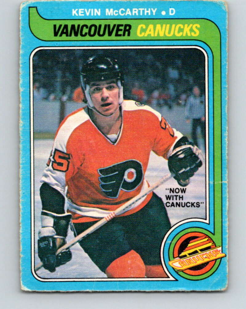 1979-80 O-Pee-Chee #287 Kevin McCarthy  RC Rookie Canucks  V19499