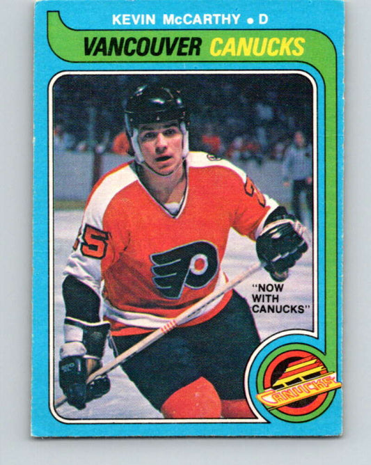 1979-80 O-Pee-Chee #287 Kevin McCarthy  RC Rookie Canucks  V19500