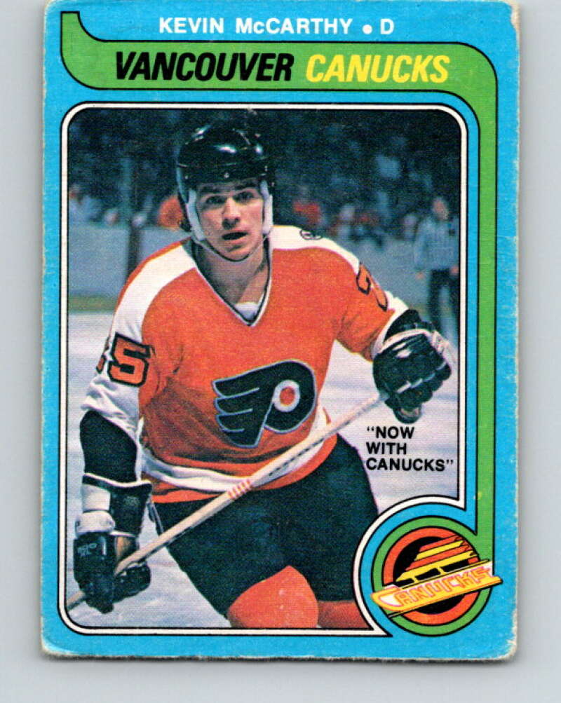 1979-80 O-Pee-Chee #287 Kevin McCarthy  RC Rookie Canucks  V19502