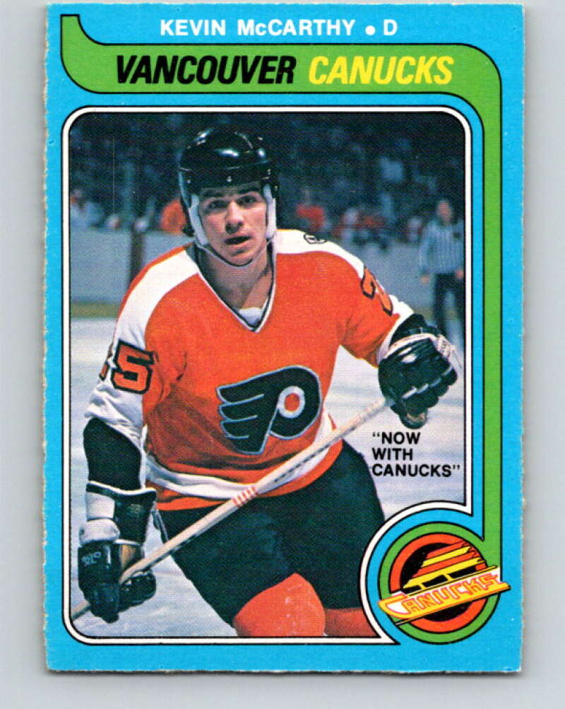 1979-80 O-Pee-Chee #287 Kevin McCarthy  RC Rookie Canucks  V19503