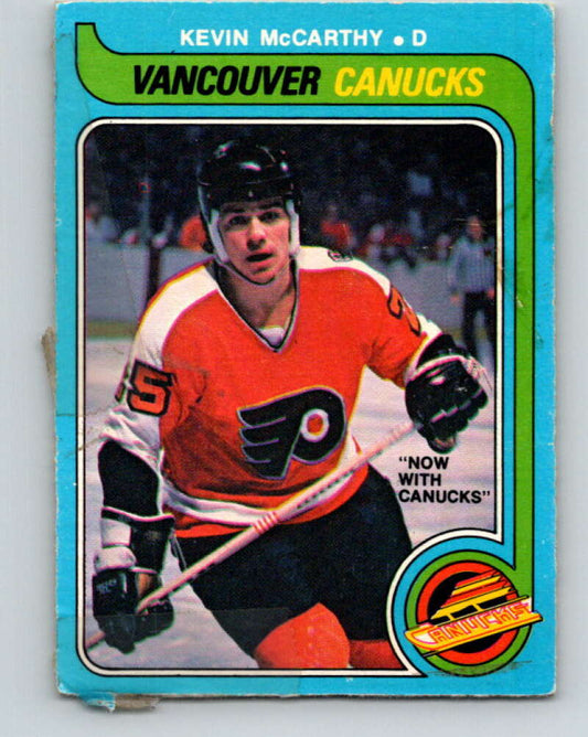 1979-80 O-Pee-Chee #287 Kevin McCarthy  RC Rookie Canucks  V19506