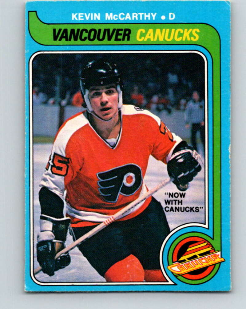 1979-80 O-Pee-Chee #287 Kevin McCarthy  RC Rookie Canucks  V19507