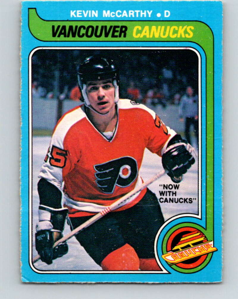 1979-80 O-Pee-Chee #287 Kevin McCarthy  RC Rookie Canucks  V19508