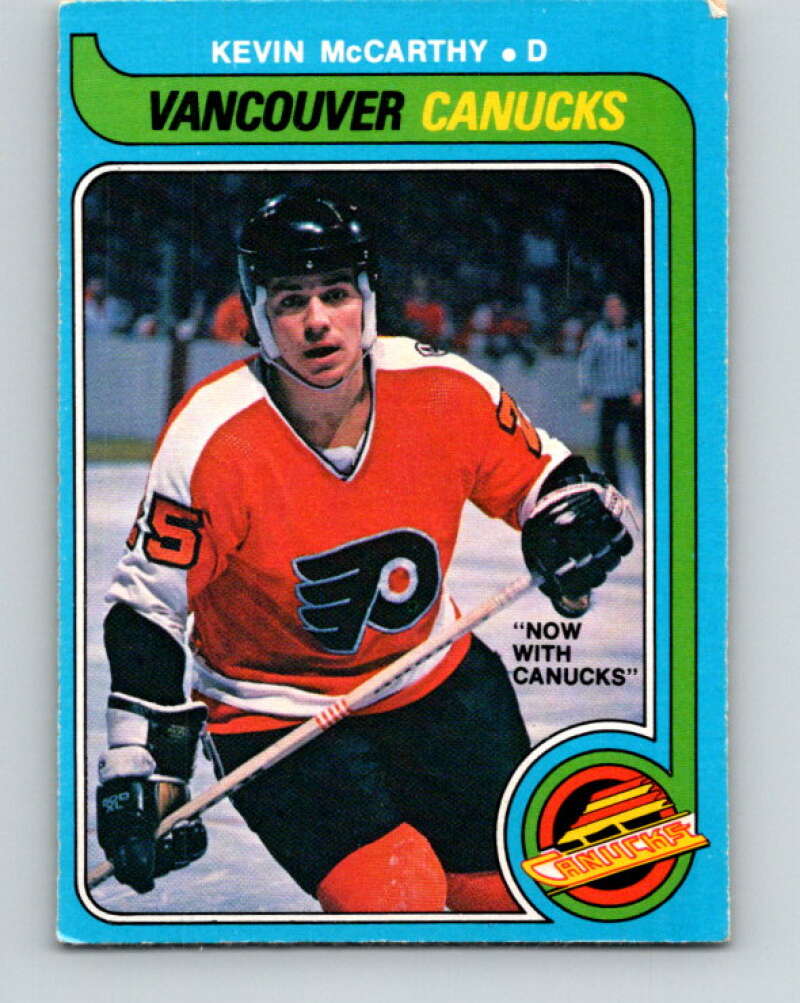 1979-80 O-Pee-Chee #287 Kevin McCarthy  RC Rookie Canucks  V19509