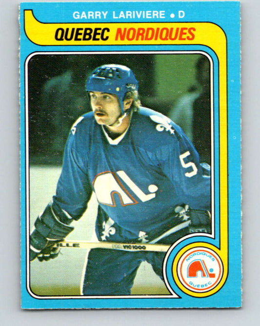 1979-80 O-Pee-Chee #291 Garry Lariviere  Quebec Nordiques  V19527