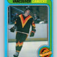 1979-80 O-Pee-Chee #305 Chris Oddleifson  Vancouver Canucks  V19671
